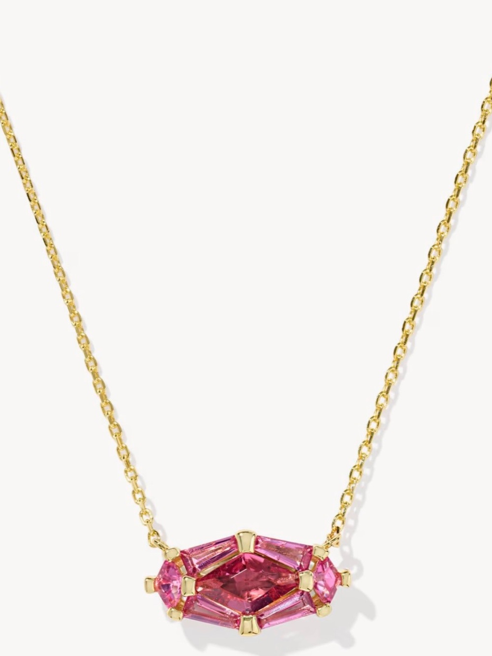 Kendra Scott Lindy Rae Elisa Gold Short Pendant Necklace - Picture 2 of 7